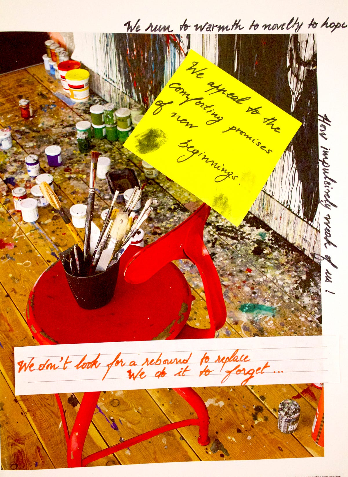 Vincent van Gogh ate yellow paint in hope to be happy. by Randomly