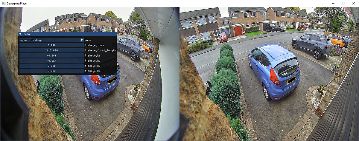 Novel OpenGL Pixel Shader Dewarping