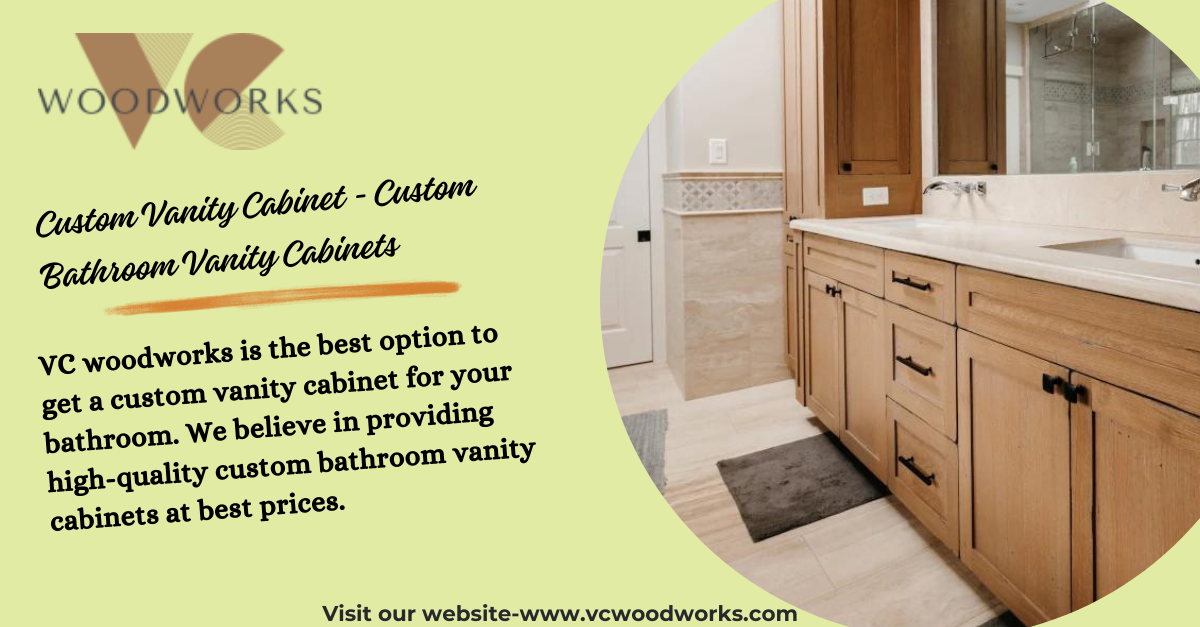 Custom Vanity Cabinet — Custom Bathroom Vanity Cabinets - VCWOODWORKS ...