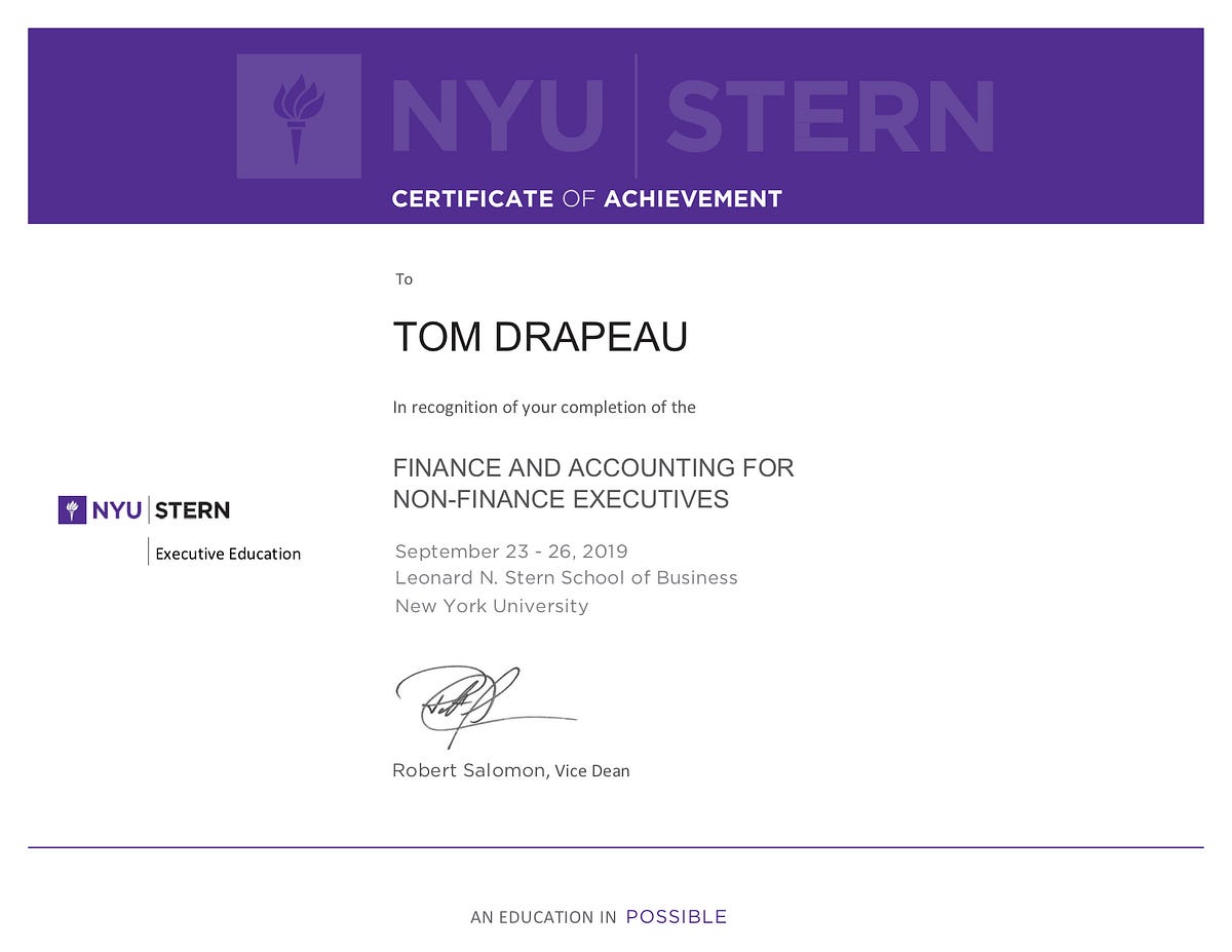 Is Executive Education Worth It?. I attended a short course at the NYU