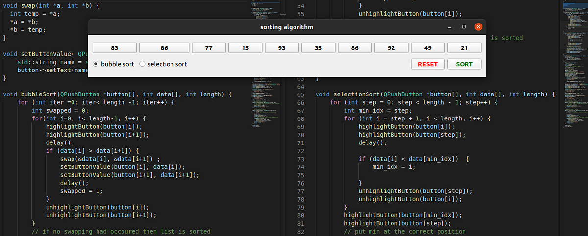Introduction to QT using C++. Learn Qt by visualizing the sorting… | by ...