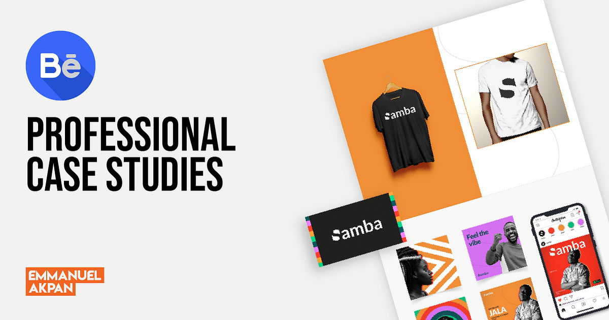 how to create a case study on behance