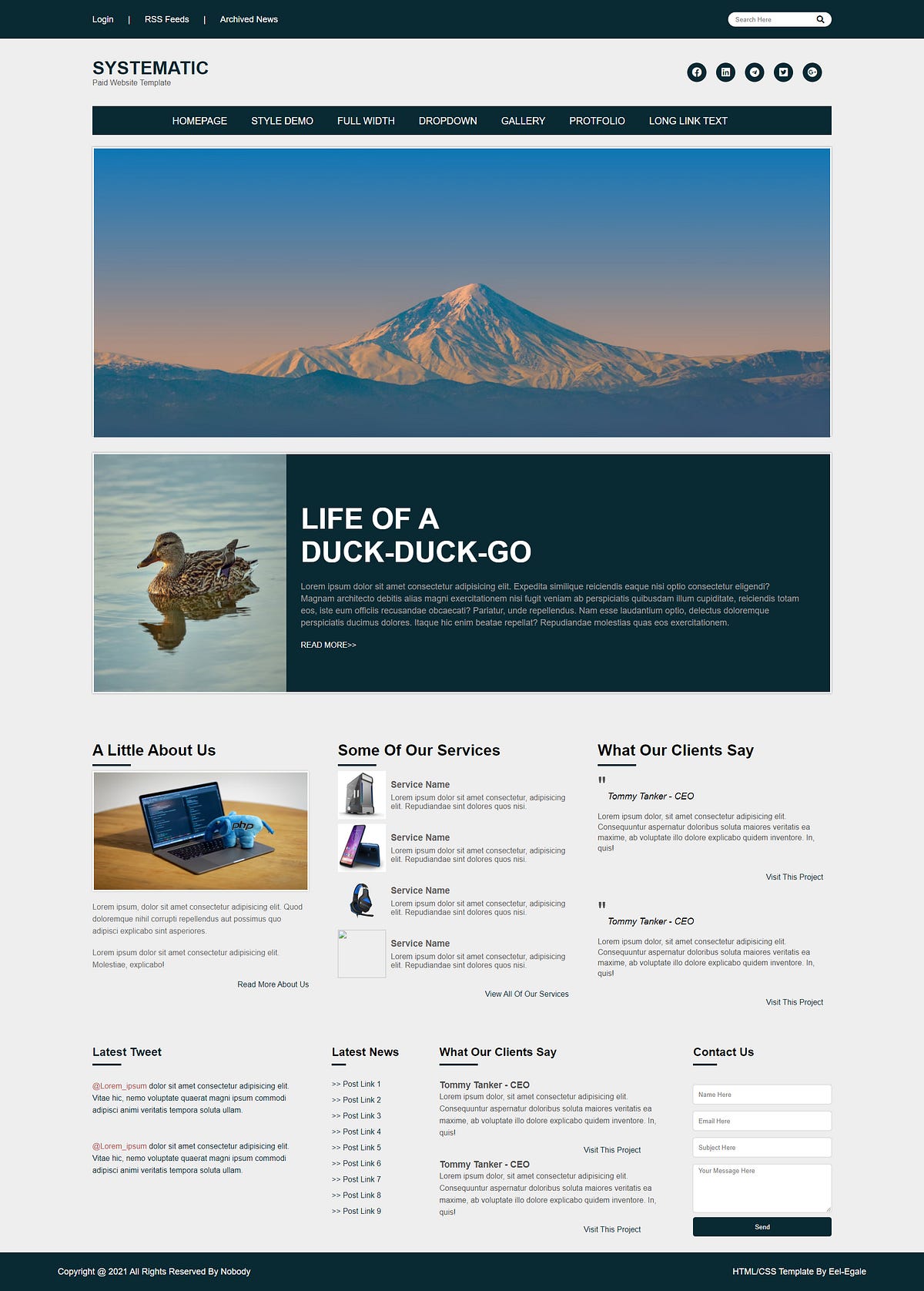 This site is made with HTML and CSS. { SYSTEMATIC } - Mahadi Apurbo ...