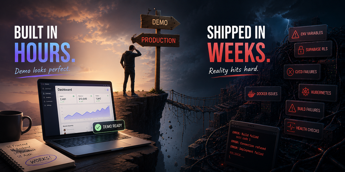 Vibe Coding Got Me to the Demo. Then I Spent Two Weeks Trying to Ship It.