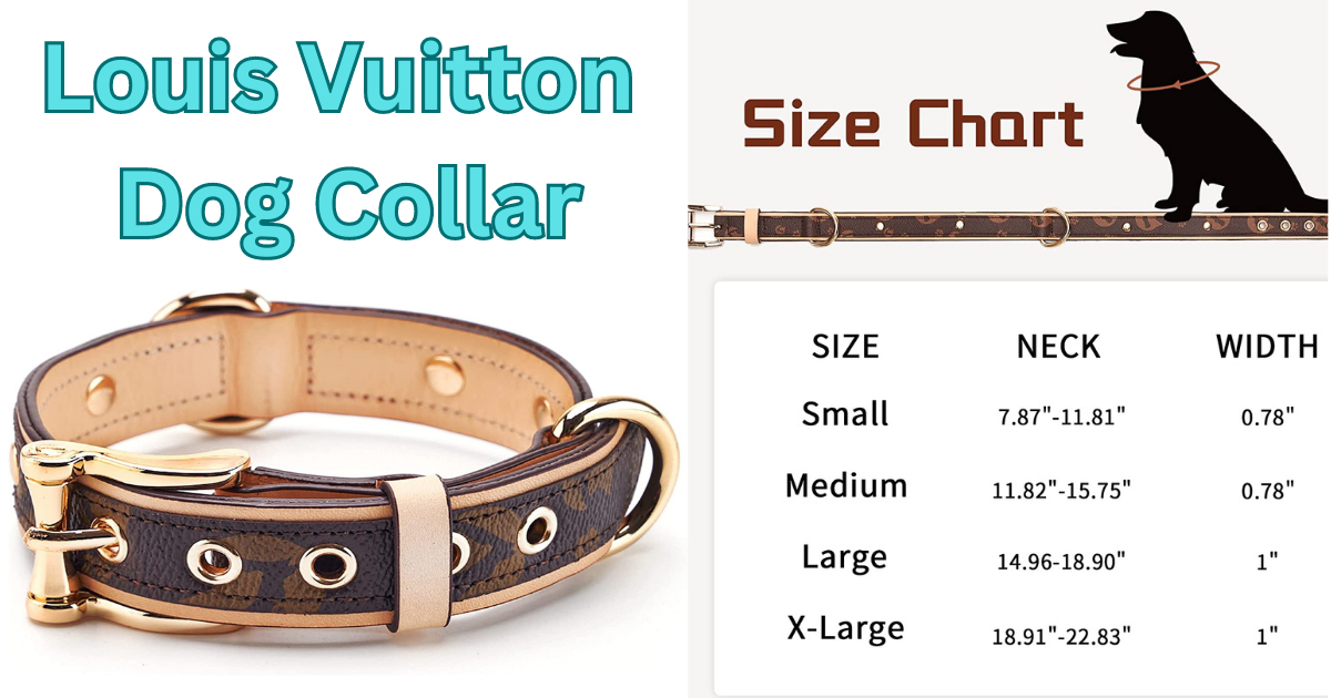 medium louis vuitton dog collar