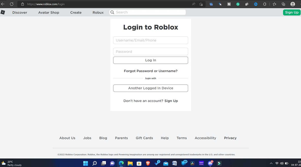 www.roblox.com Redeem Card Roblox Login 2022 - Faaiz Amjad - Medium