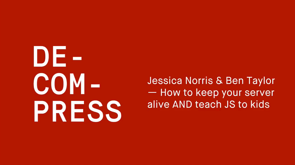 How to keep your server alive AND teach JS to kids | by Christie ...