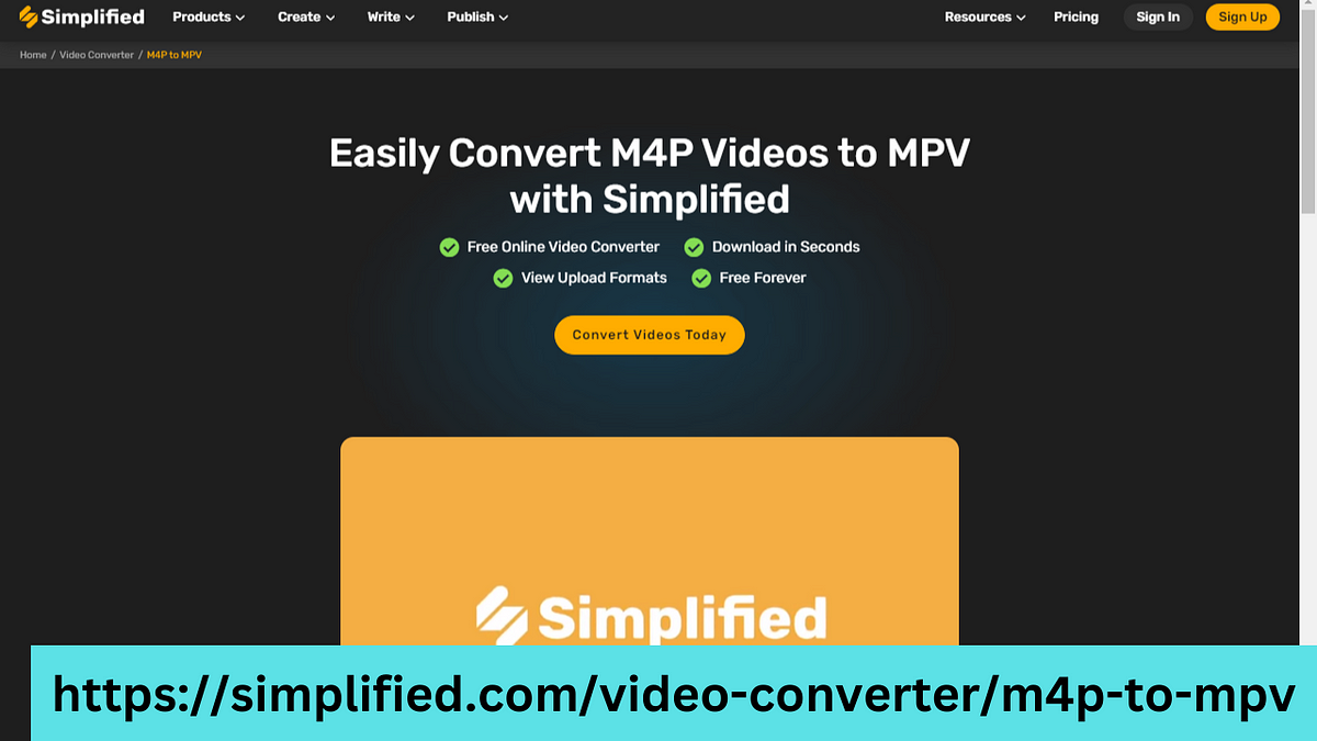 Simplified Video Converter Effortlessly Convert M4P to MPV Online for