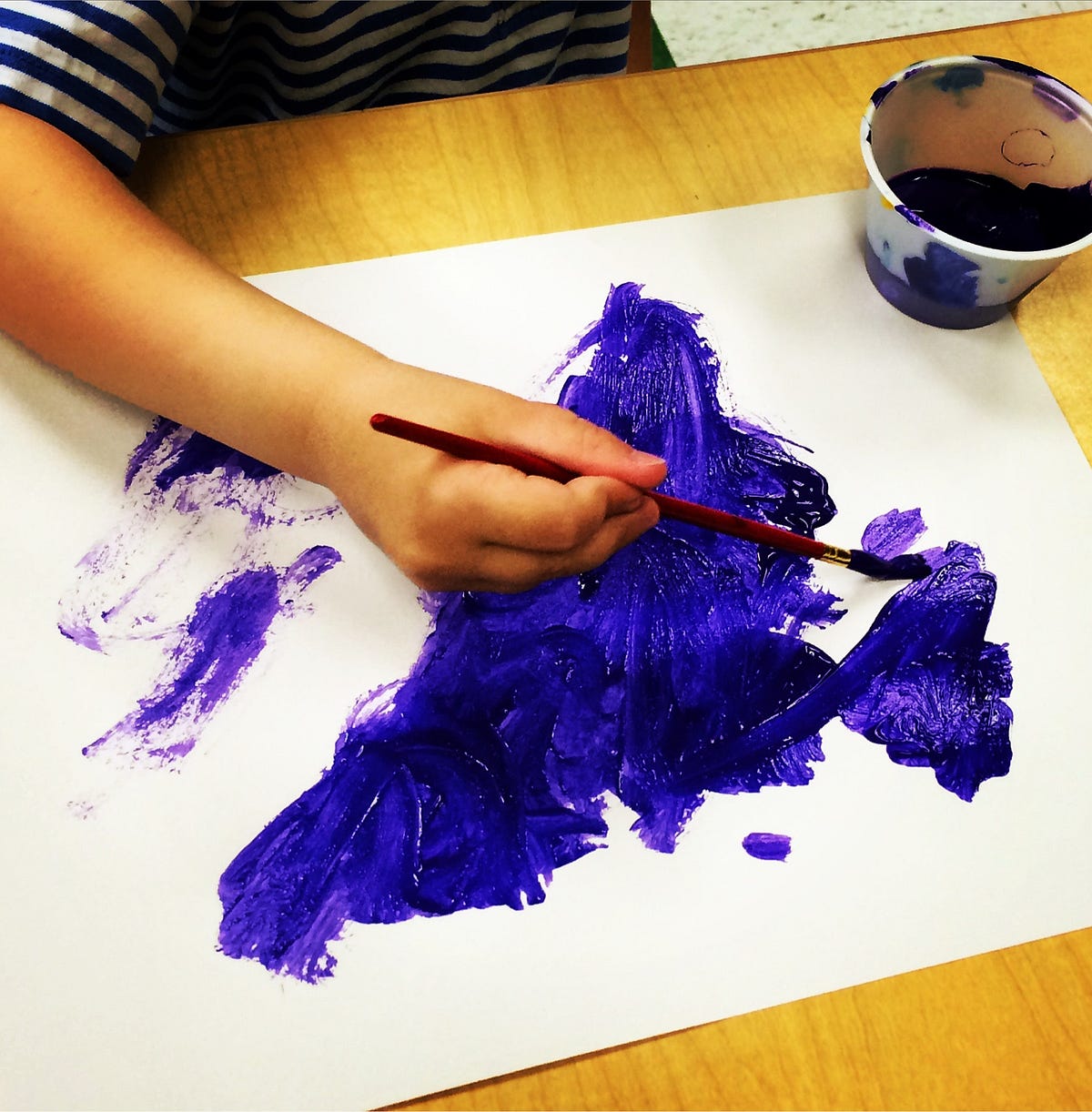 Importance of painting. I have always loved when children paint… by