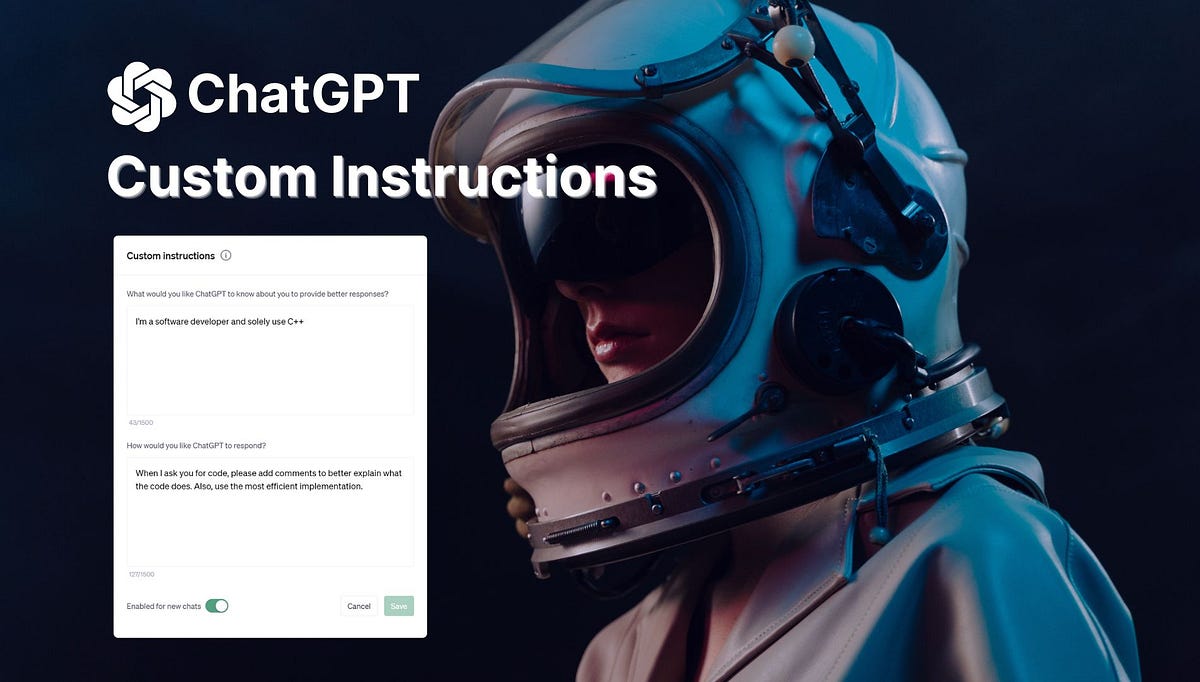ChatGPT’s New “Custom Instructions” Feature Gets M