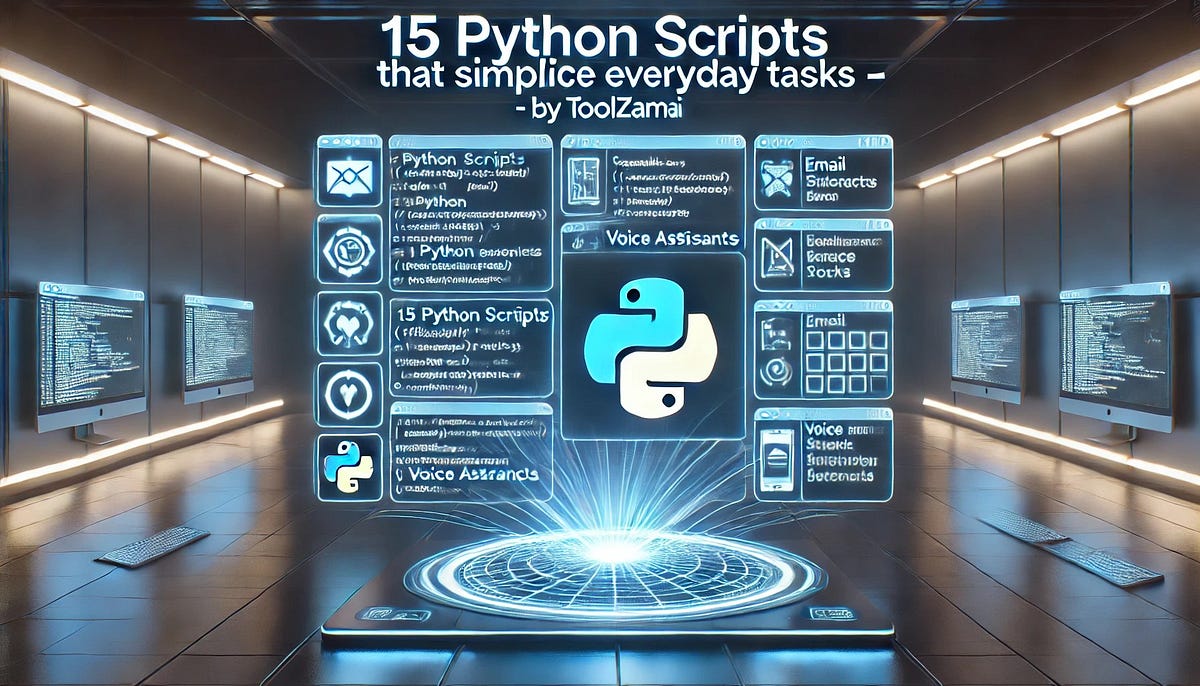 15 Python Scripts That Simplify Everyday Tasks — By ToolzamAI | by ...