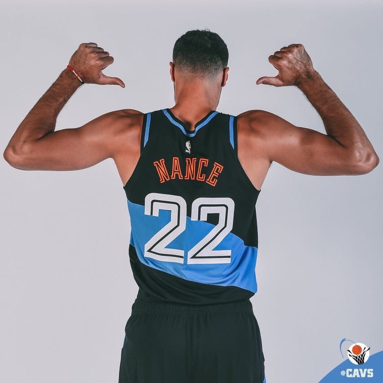 Cavaliers going back to the '90s with retro black and powder blue swoosh  uniforms this season 