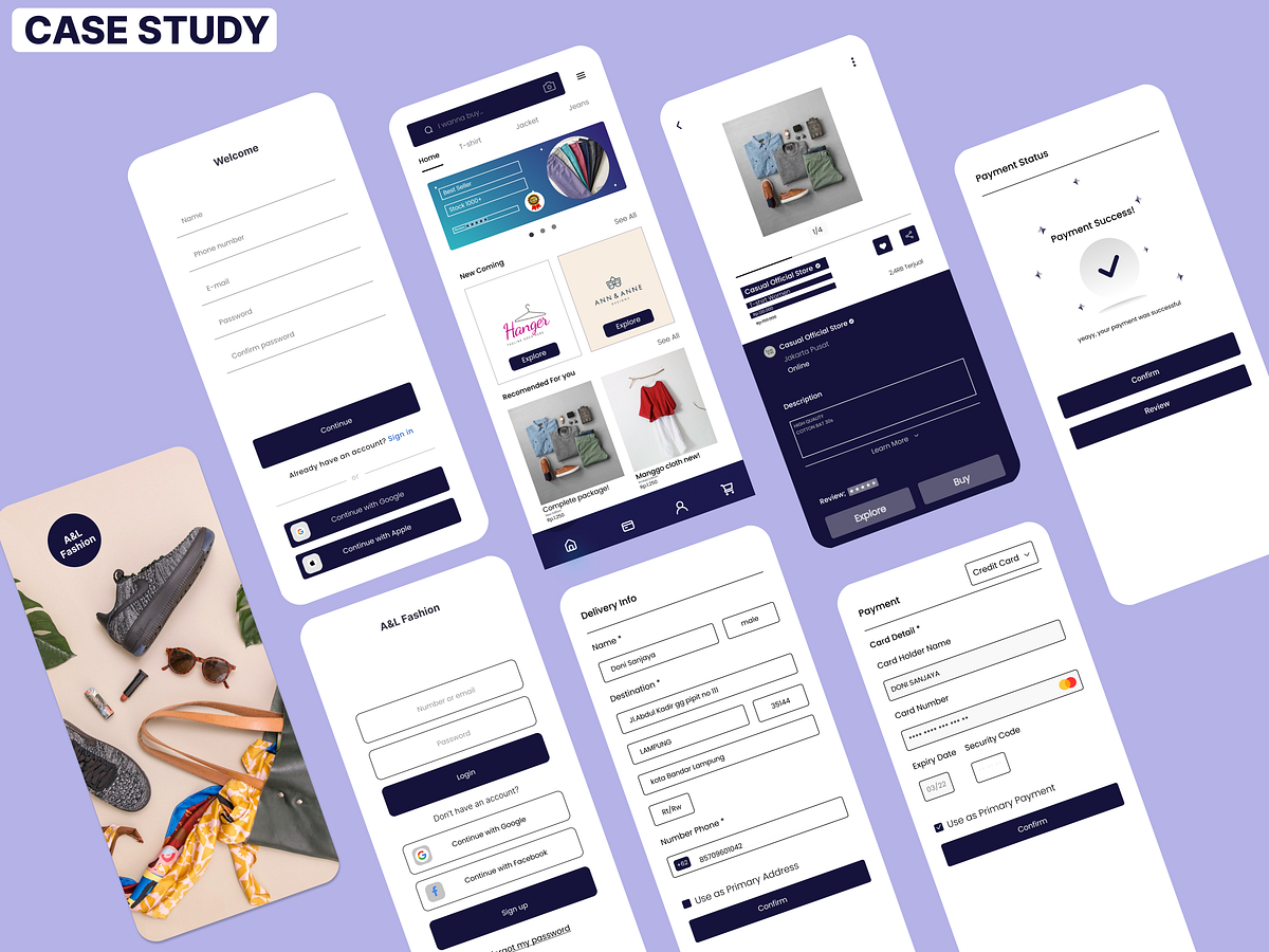 Case Study UI/UX A&L Fashion App(Redesign) | by Doni Sanjaya | Bootcamp ...