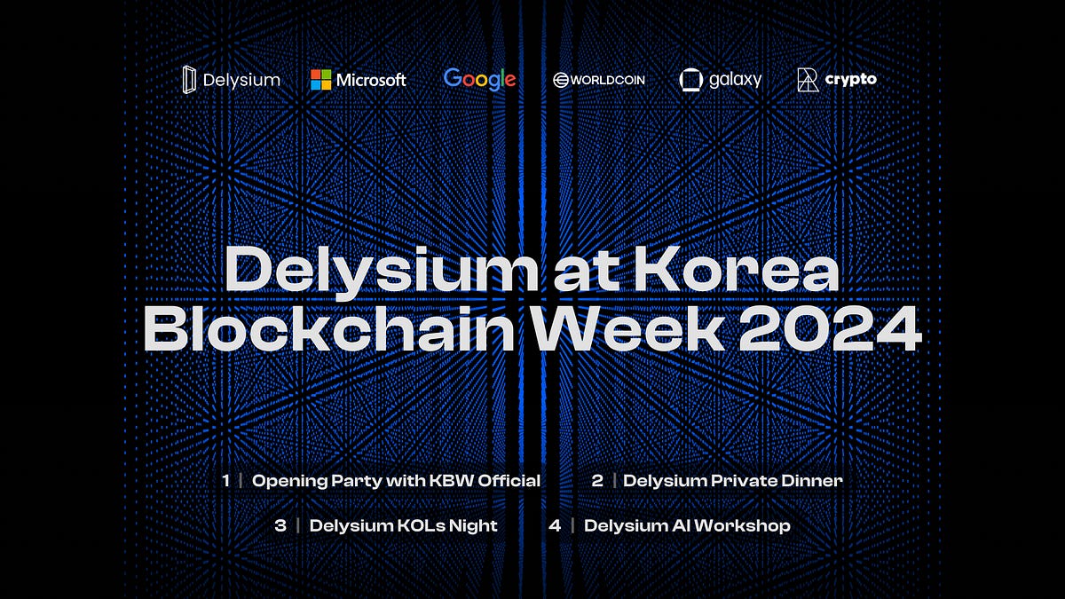 AI Currency Is Crypto: Delysium Dominates AI Trends at Korea Blockchain Week  2024 | by Delysium | Medium