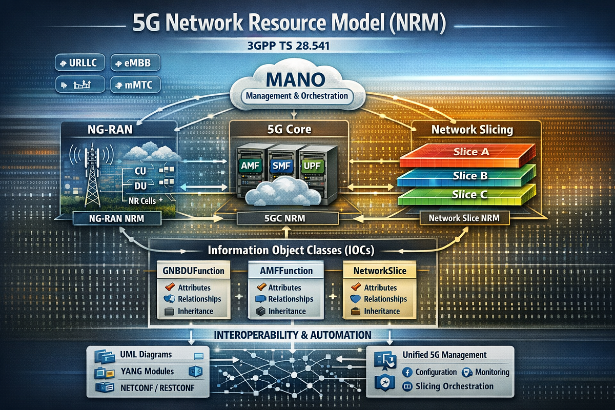 gitconnected.com - Giulio Sistilli - Demystifying 3GPP Network Resource Models (NRM): A Deep Dive into TS 28.541 for 5G Architecture