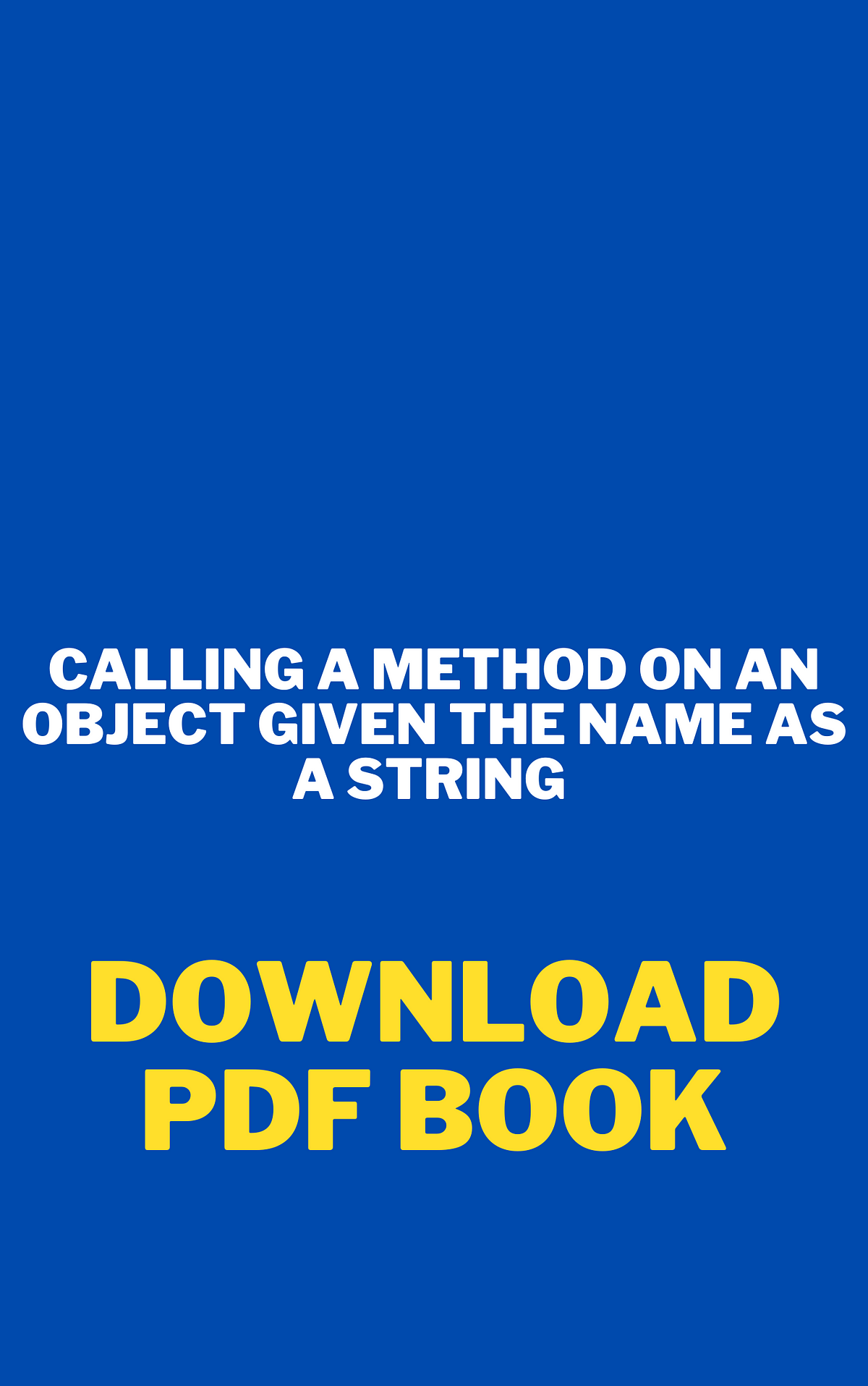 Calling a Method on an Object Given The Name As a String With Python ...