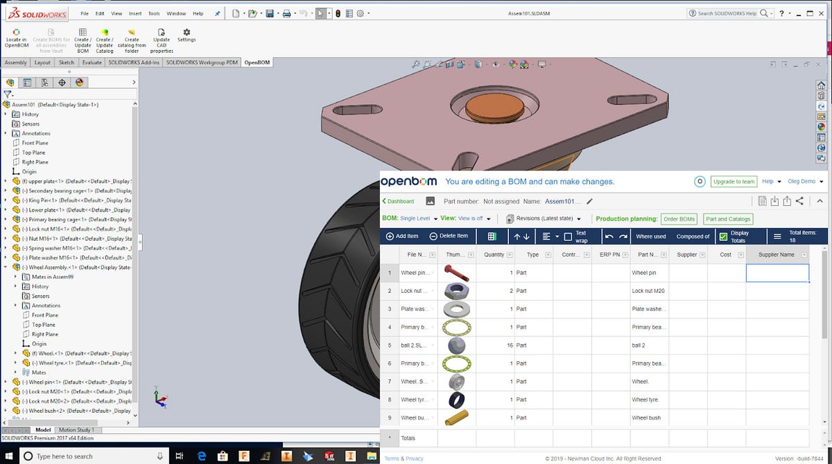 New Template Feature in OpenBOM Solidworks Add-in allows you to setup ...
