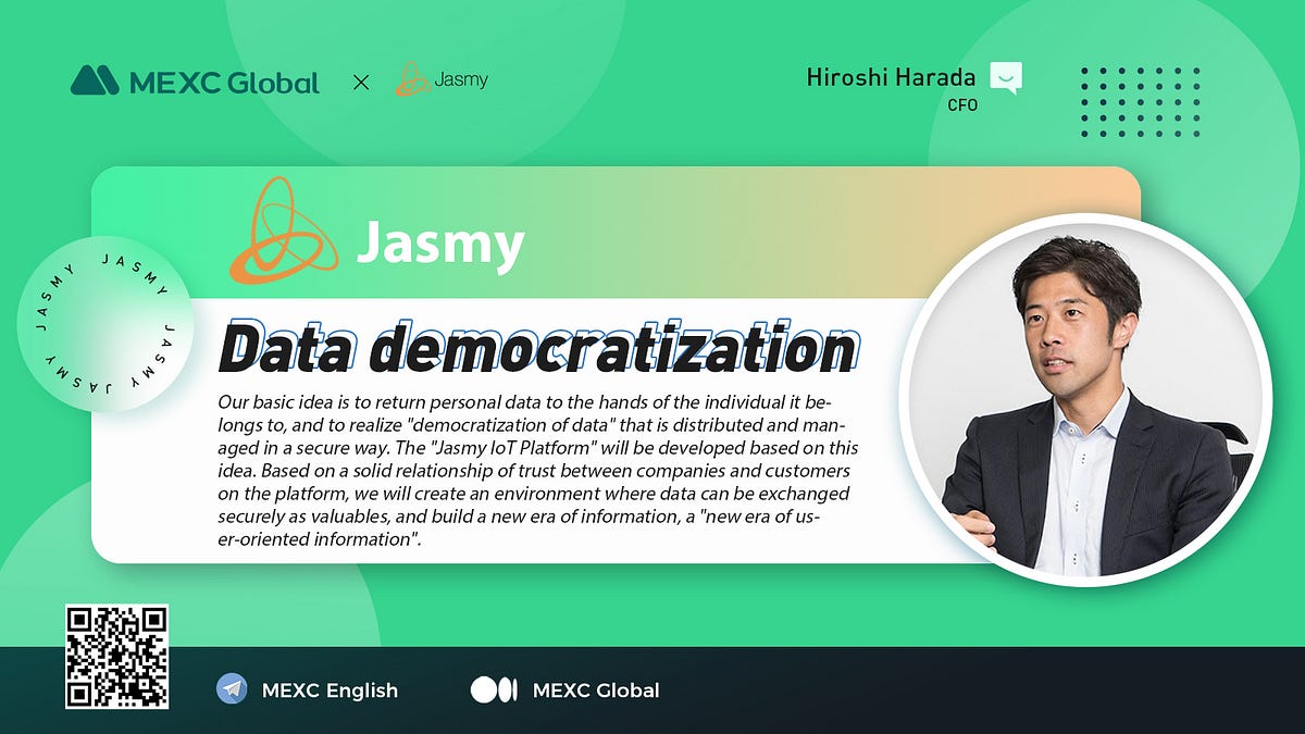 MEXC AMA Session with Mr. Harada from Jasmy | by MEXC Global | MEXC Global  | Medium