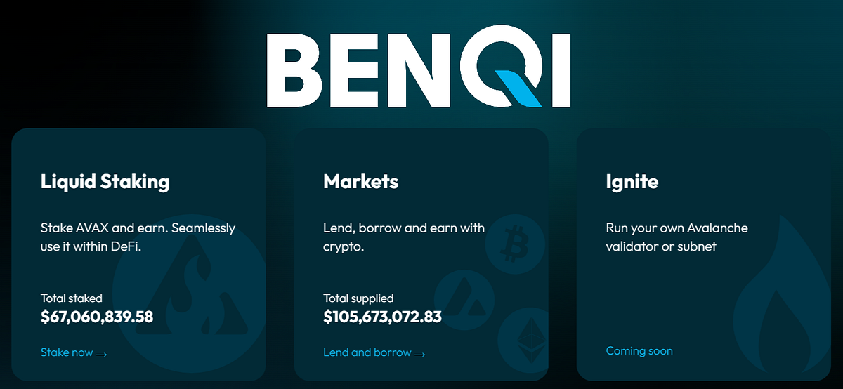 Borrow, lend & stake with BENQI — the most dominant LST provider on  Avalanche | by NielsdB | Medium