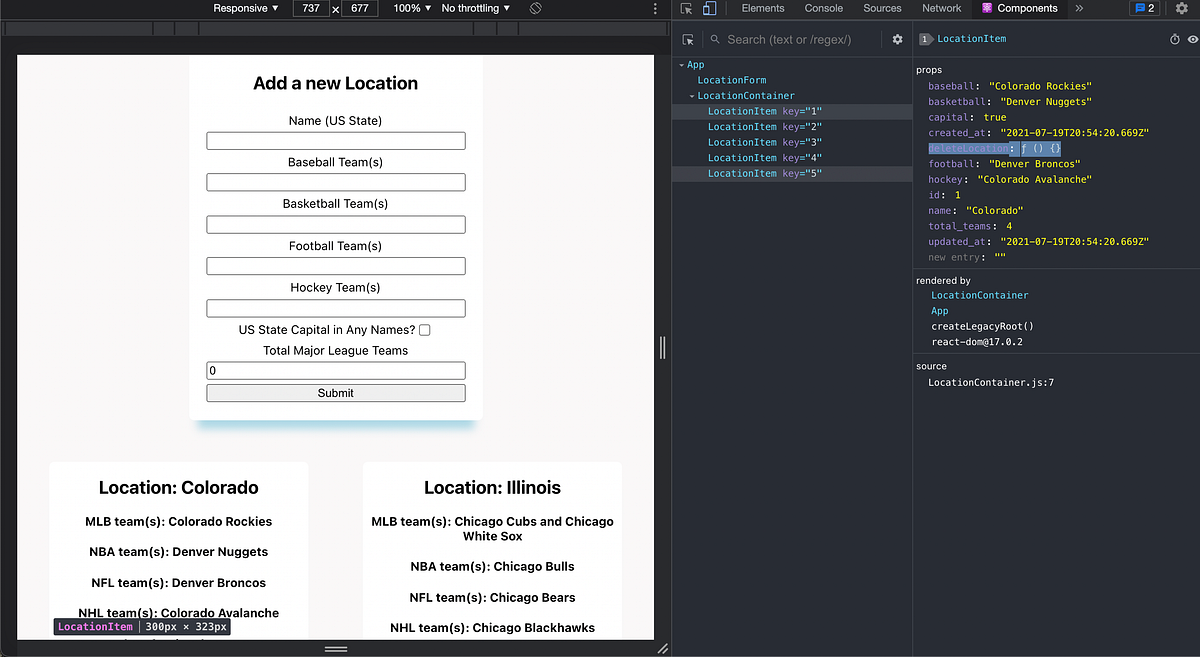 Simple Full Stack App with Rails & React III | by Benton Westergaard ...