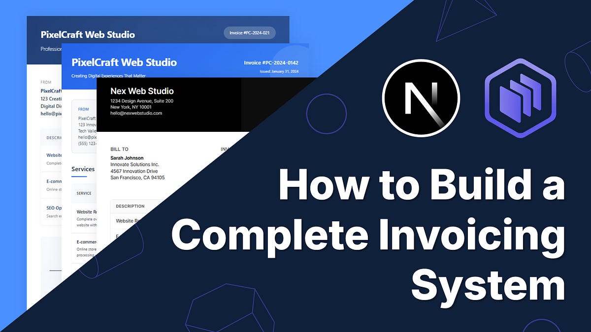 🚀 How to Build a Complete Invoicing System in Next.js Using the ...
