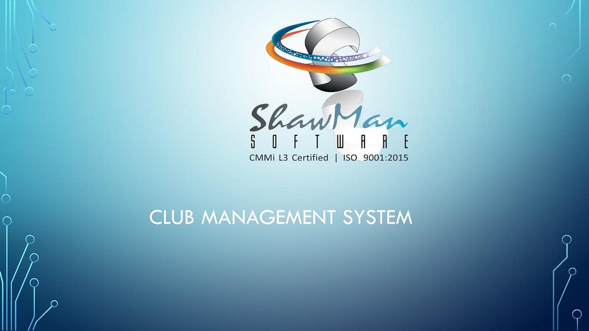 Club Management System POS Software shawman software by ShawMan