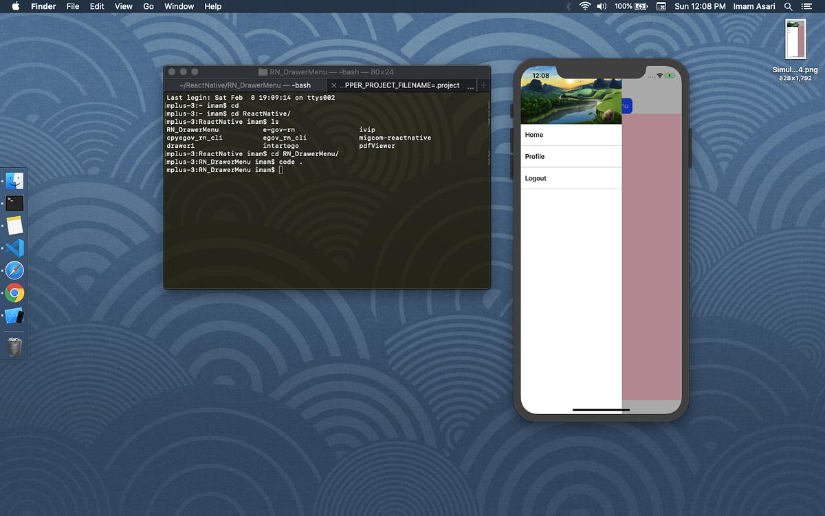 ReactNative Drawer Menu Implementation by Imam As ari Medium