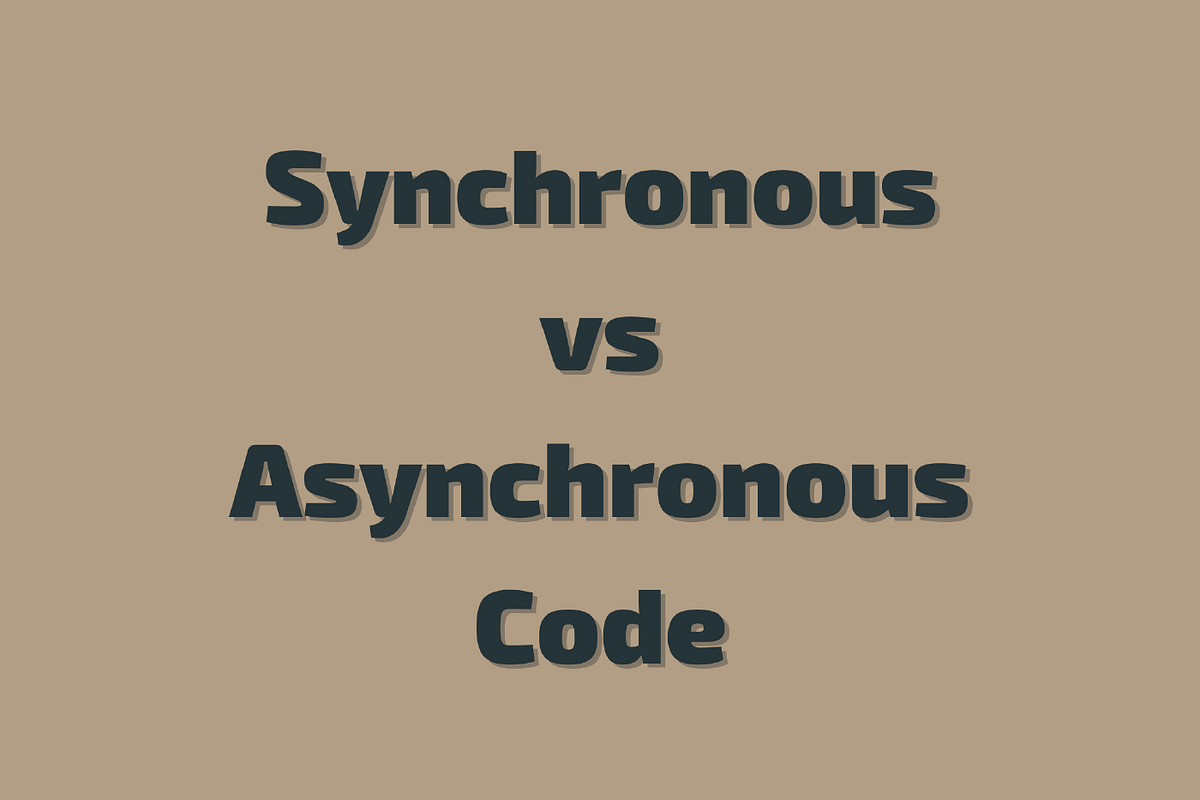 Java Synchronous vs Asynchronous. Synchronous and asynchronousโฆ | by ...