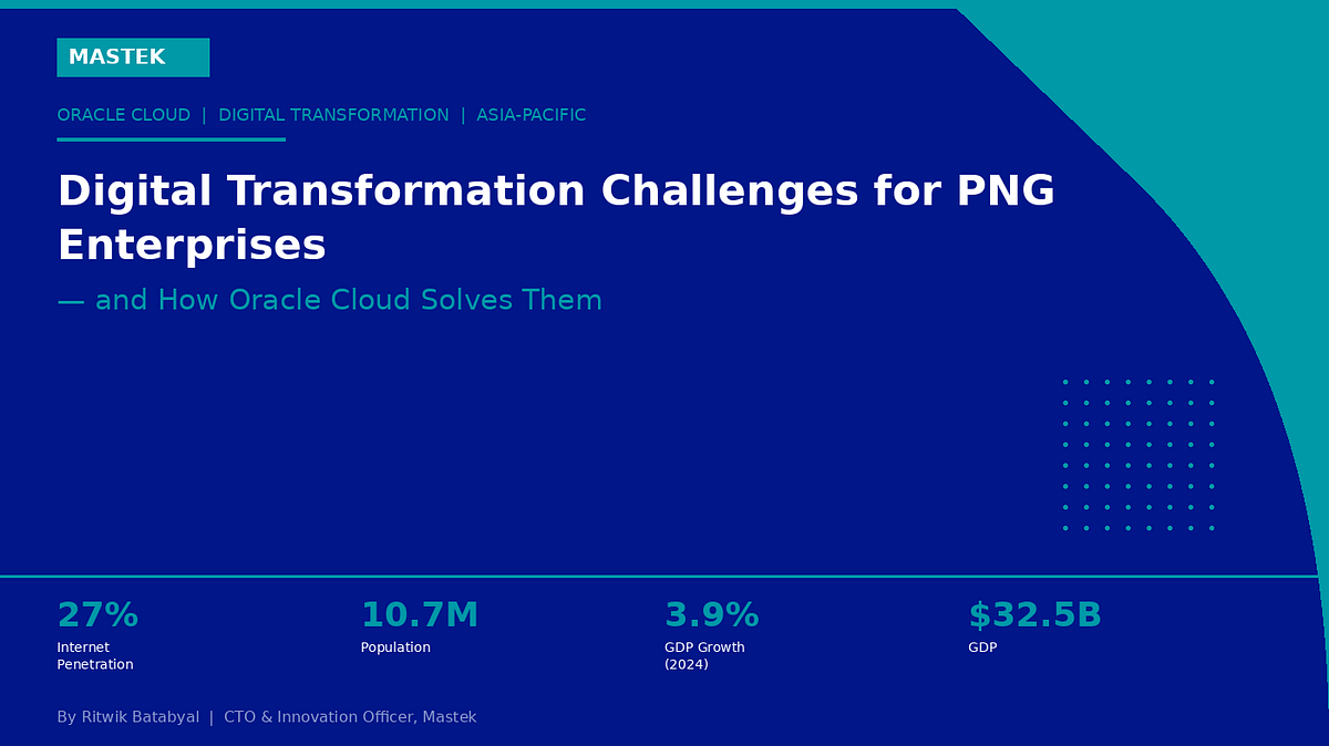 Digital Transformation Challenges for PNG Enterprises — and How Oracle ...