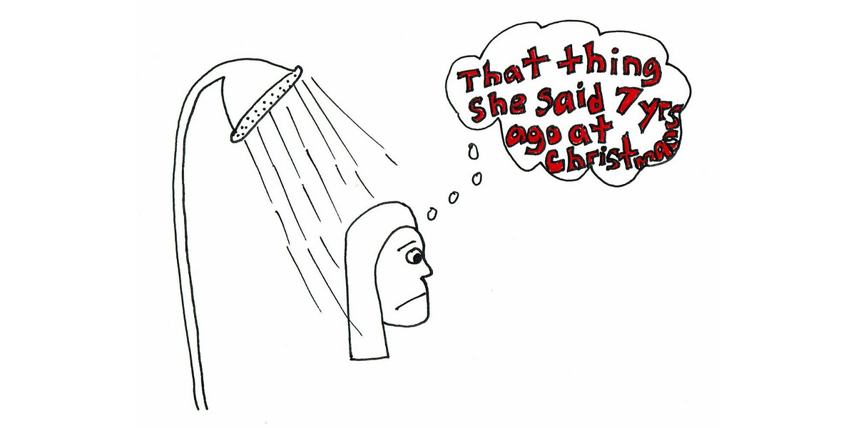 My Best Arguments Are Won in the Shower by Elizabeth is Dead Medium