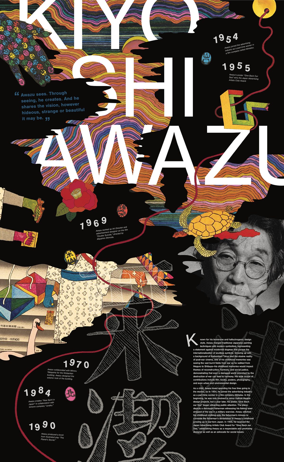 Kiyoshi Awazu: Poster. My Design Hero | Communications Studio