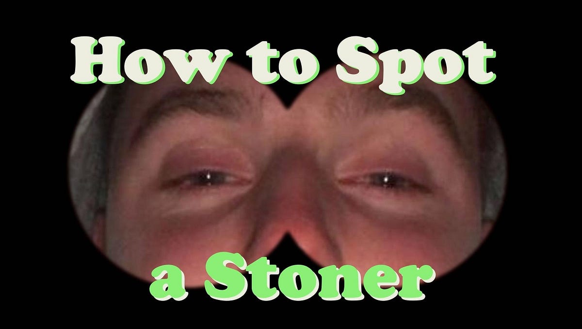 8 Ways to Spot a Stoner: a Complete Field Guide, by Adam Adman