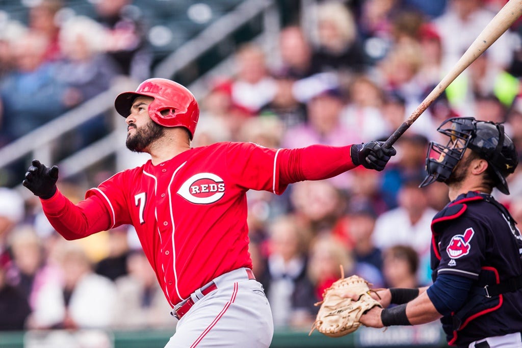 Cincinnati Reds Sebastian Elizalde hitting for the Louisville Bats 