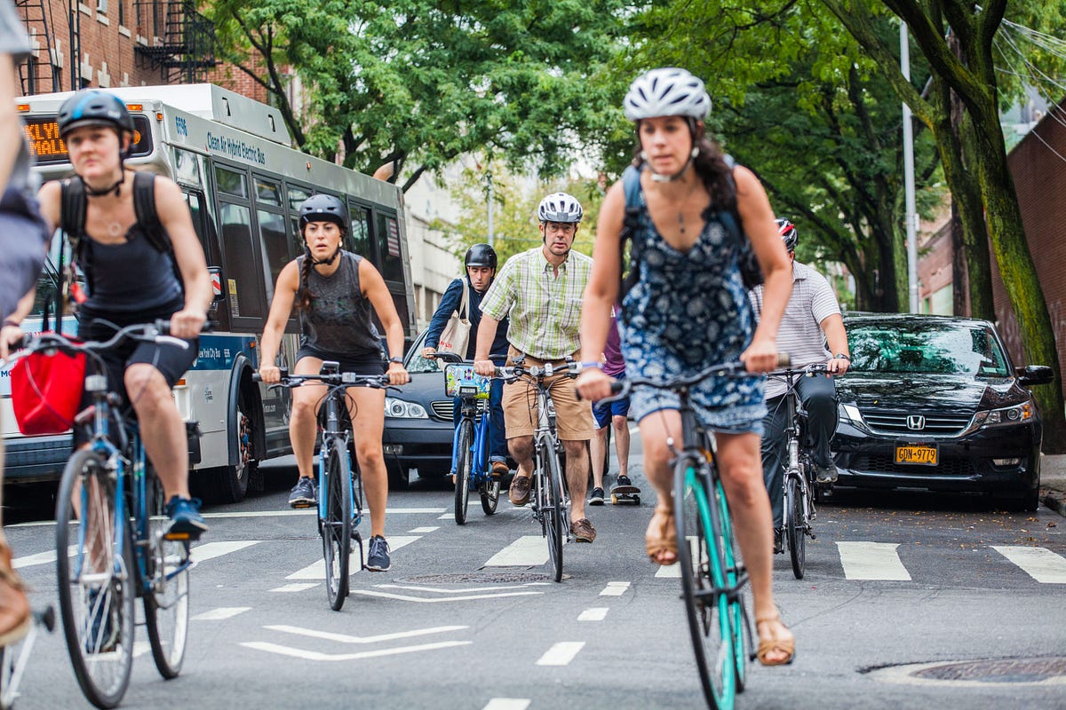 The Bike Boom and the Lane Lag. Bicycling in New York City is growing