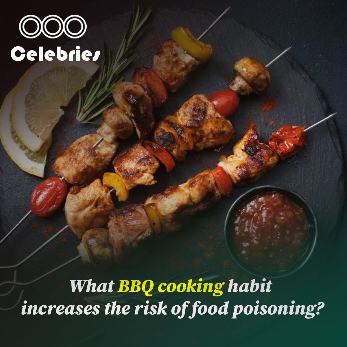 What BBQ cooking habit increases the risk of food poisoning? Arshad