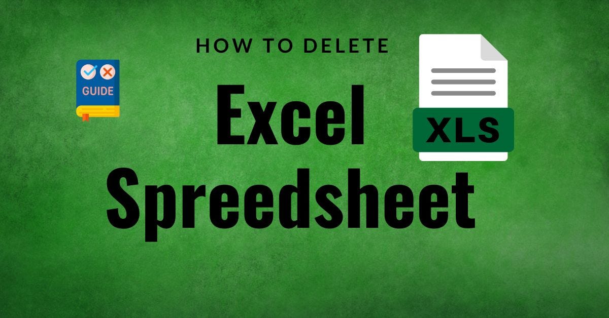 Guide How to Delete an Excel Spreadsheet for Beginners by