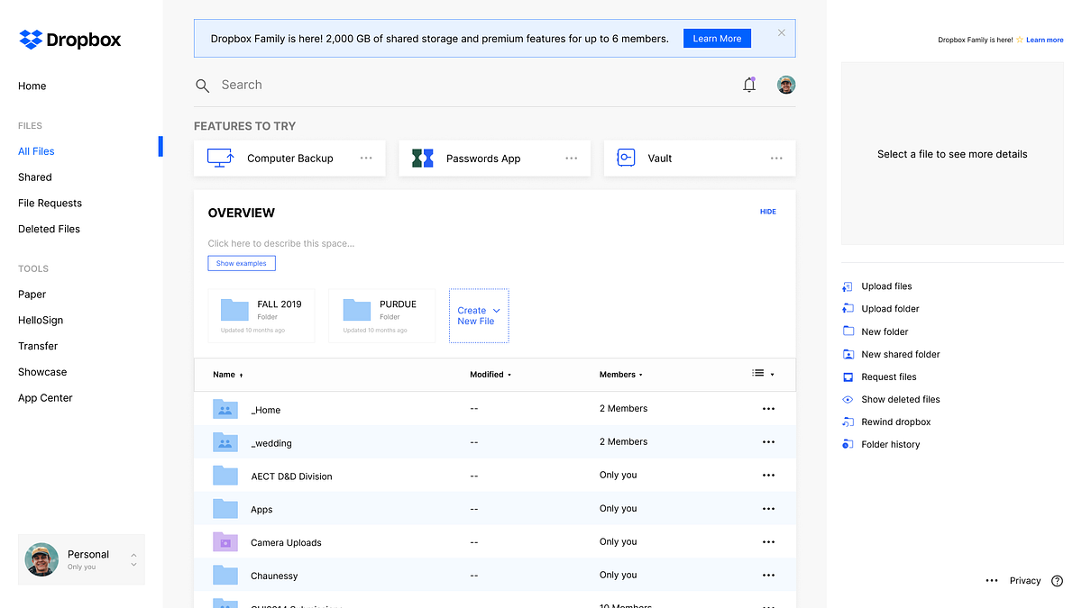 Revamping Dropbox: A CSS-Driven Design Transformation | by Ananya Desai ...