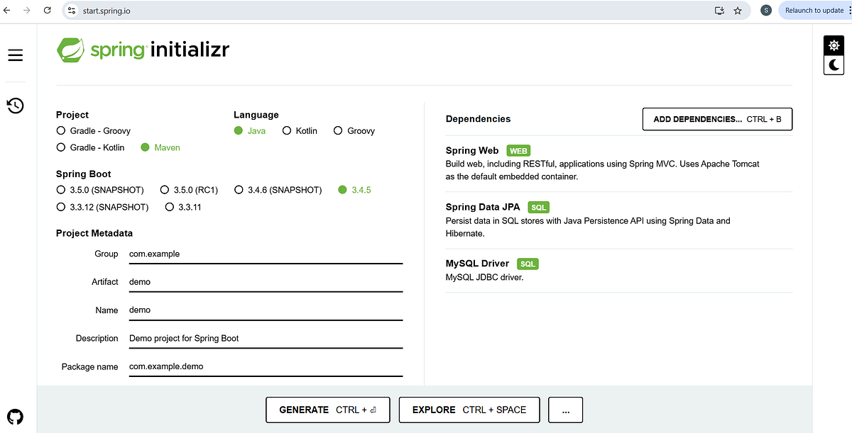 Create a Simple CRUD application in spring boot | by Saiteja | Apr ...