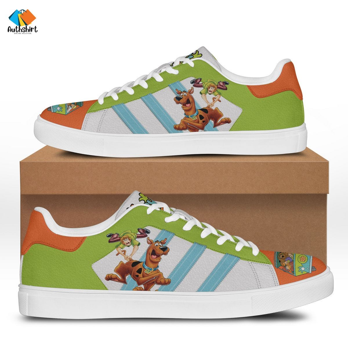 # Scooby Doo Green Adidas Stan Smith Shoes | by Authshirt | Mar, 2024 ...