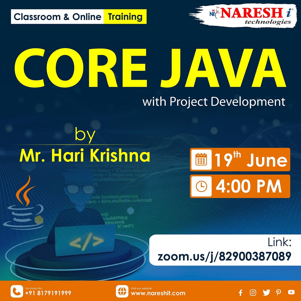 Core Java Online Training — Naresh IT ️Enroll Now: https://bit.ly ...