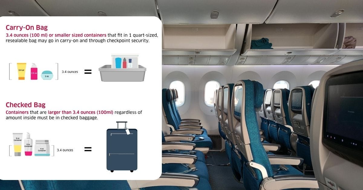 How many ounces can you carry on a plane? by AviaTech Channel Medium