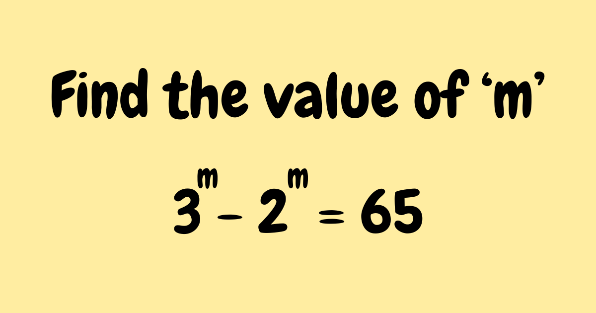 Can You Solve This?. Find the value of m | by Harsha palegar | Puzzle ...