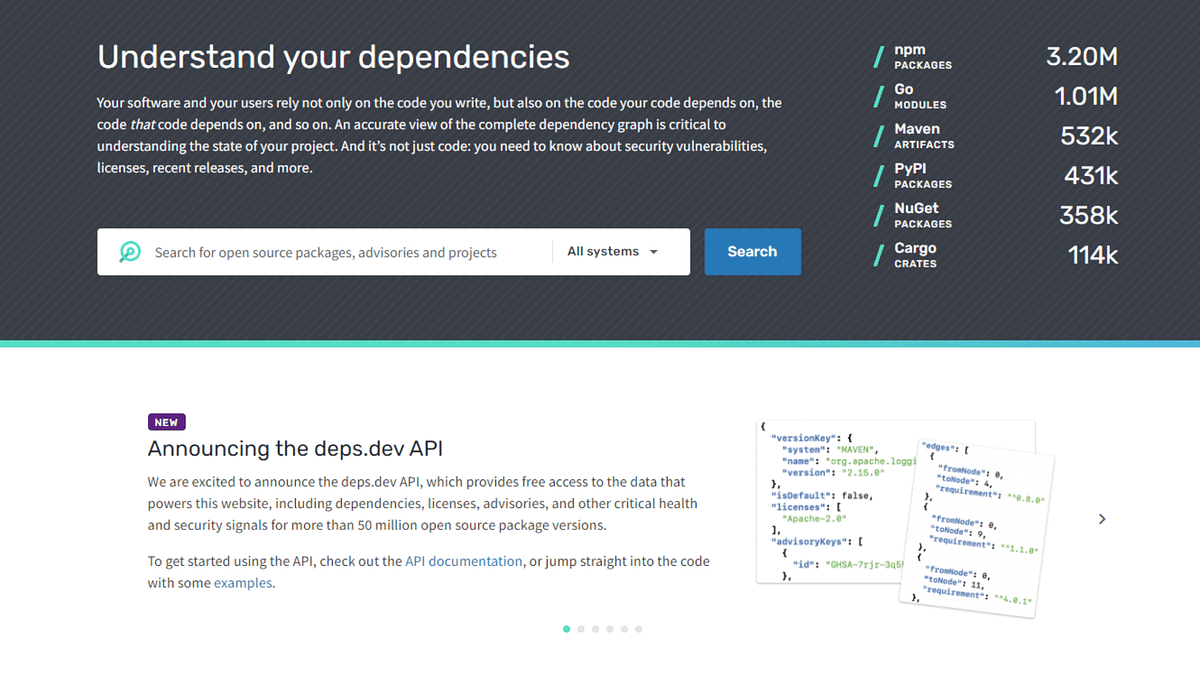 Open Source Insights (deps.dev) Google’s New API Service to Identity