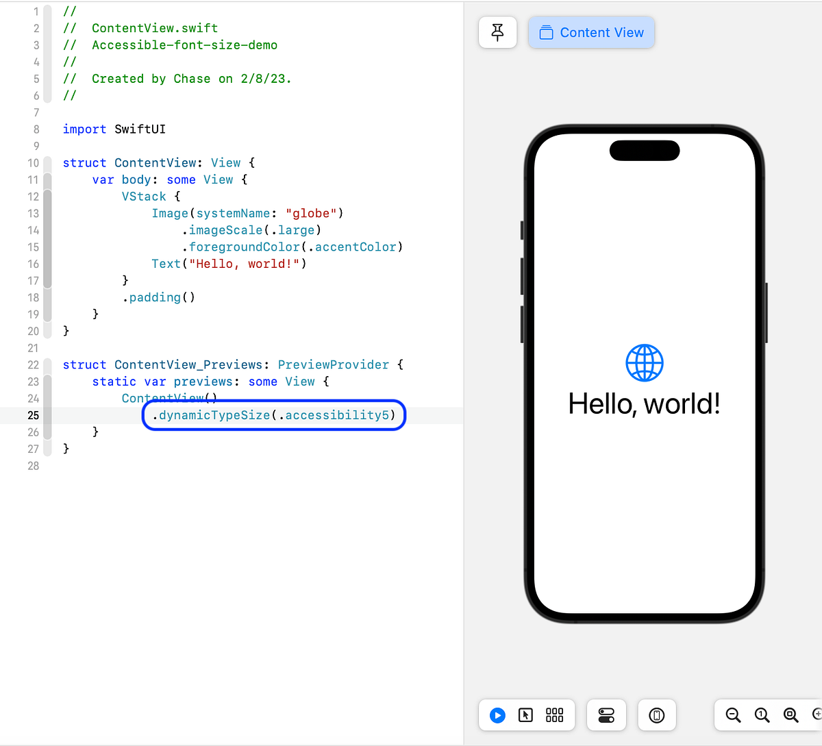 How to View Accessible Fonts with Xcode and SwiftUI | by Chase | Medium