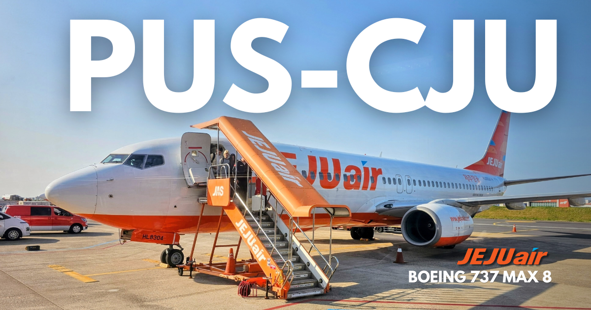 รีวิวบินในประเทศเกาหลีใต้ กับ Jeju Air จาก Busan ไป Jeju ด้วย Boeing 737 Max 8