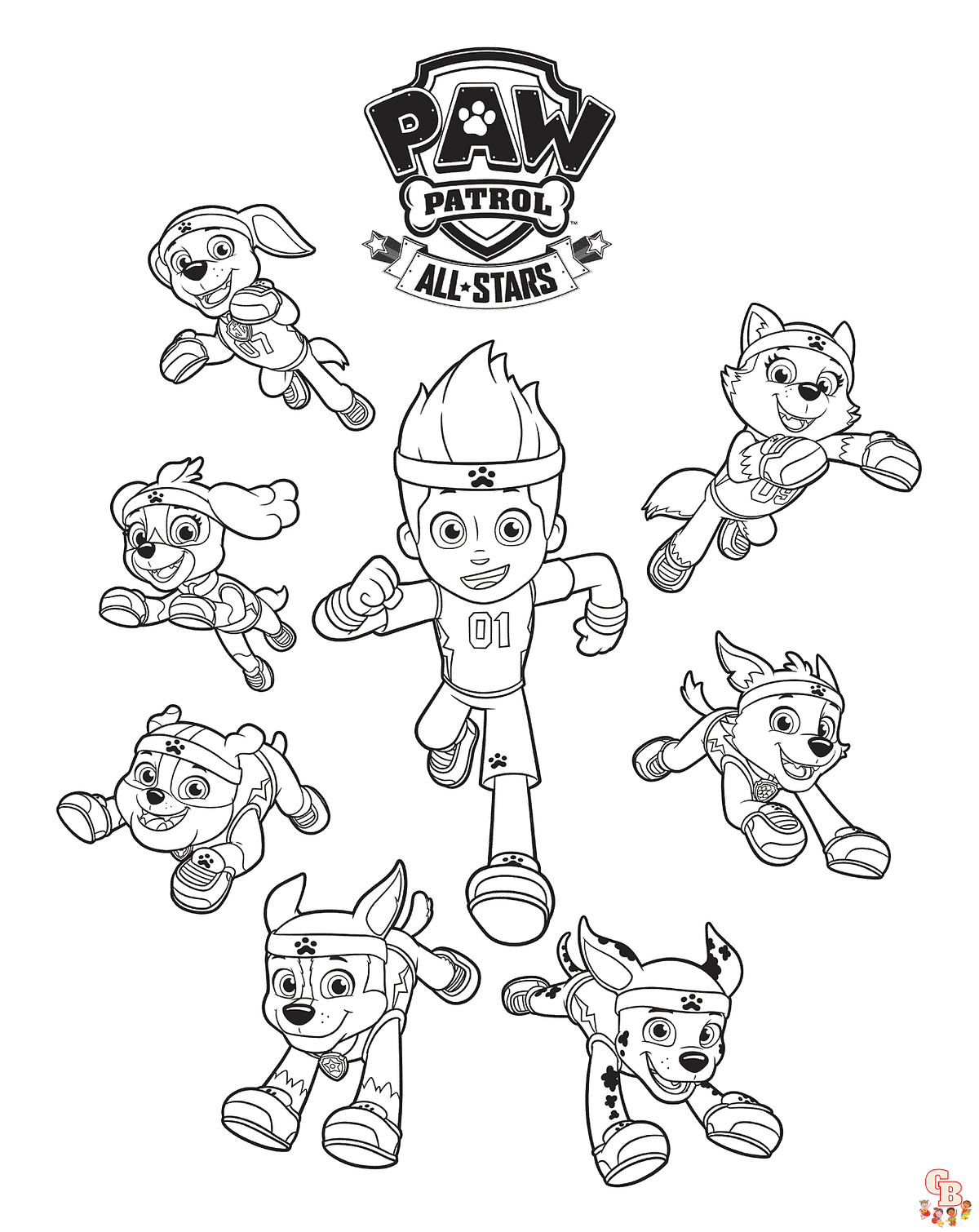 Ausmalbilder Paw Patrol zum Ausdrucken: Ausmalen und die Fantasie 