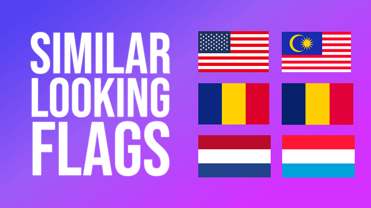 Country Flags That Look Alike - STATILLA - Medium