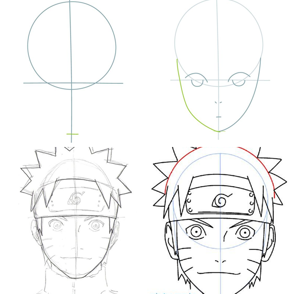 Sasuke! Veja como desenhar o personagem de anime passo a passo fácil!