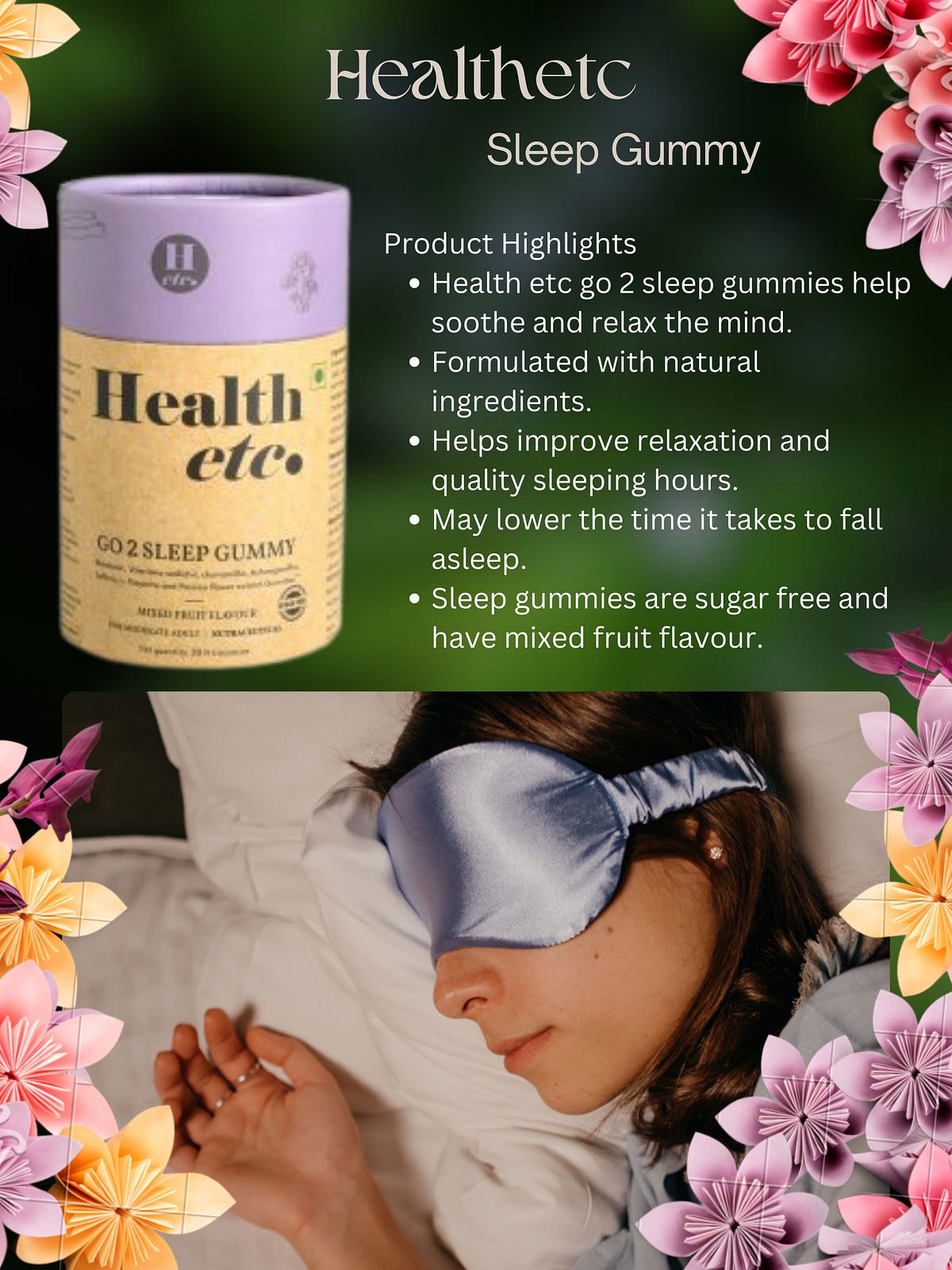Best Sleep Gummy Brand in India. The Health etc. Go to Sleep Gummy is a