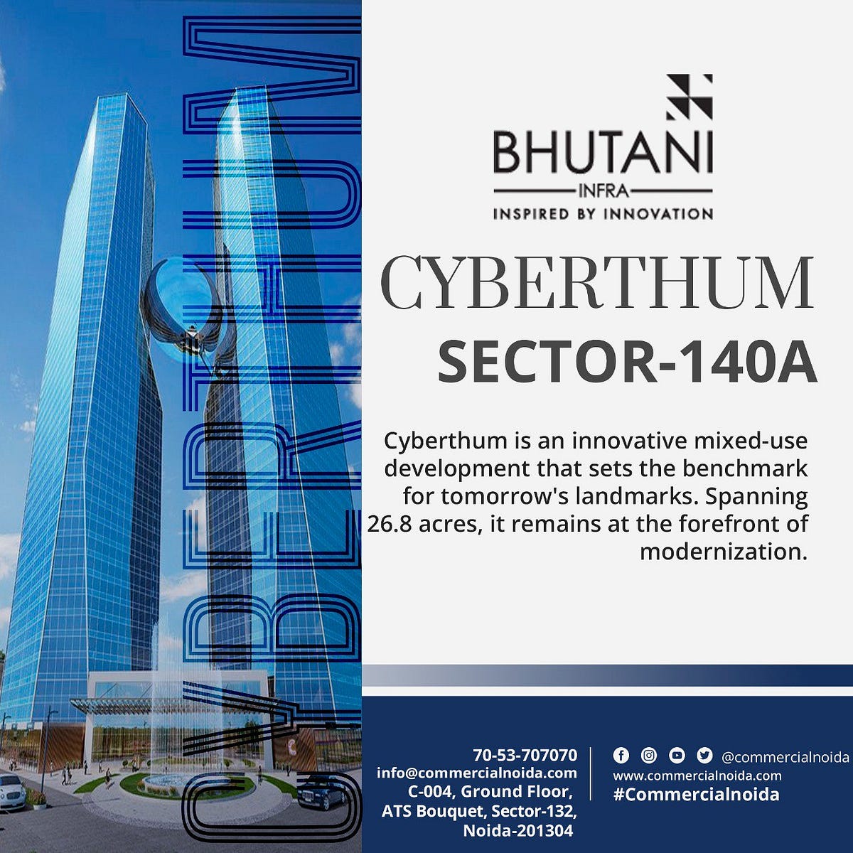 Why Should Invest In Bhutani Cyberthum In Noida? Commercial Noida Medium